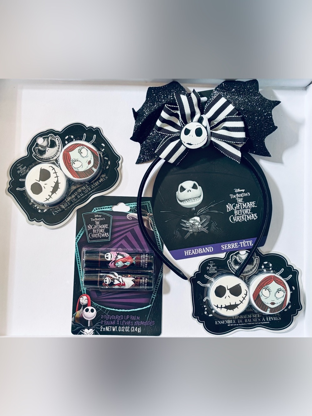 Nightmare Before Christmas Sets of Lip Balm & Headband